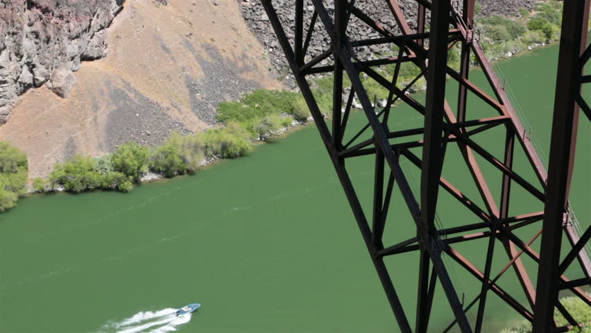 Base jump through building a house