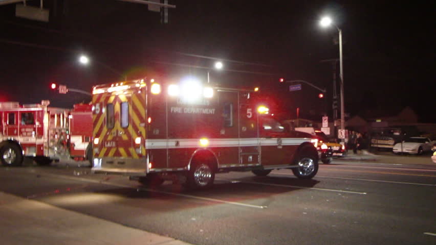 WASHINGTON, DC - CIRCA MAR 2012: Fire Department Ambulance Responding ...