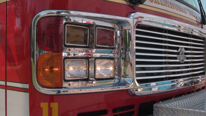 Blinking Lights On a Fire Stock Footage Video (100% Royalty-free ...