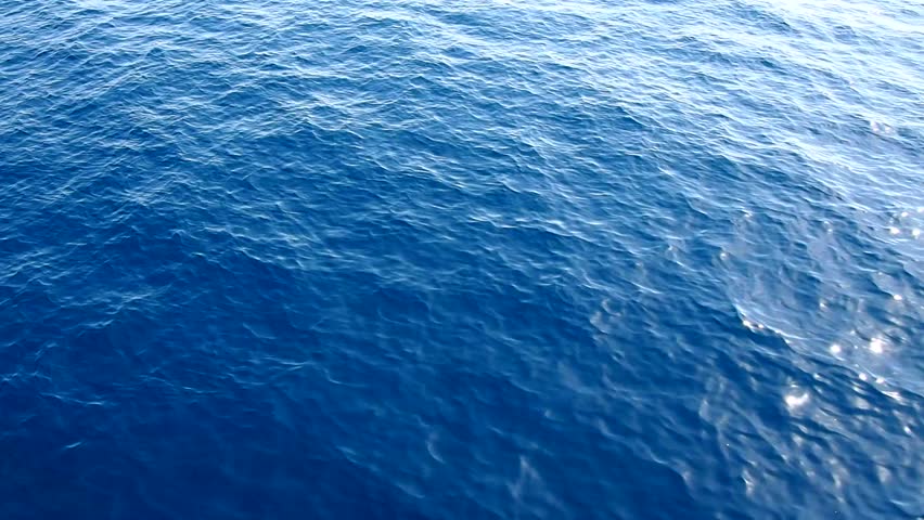 Clear Blue Sea Waves Taken Stock Footage Video (100% Royalty-free