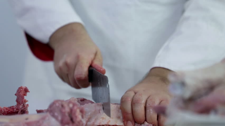 Header of butcher