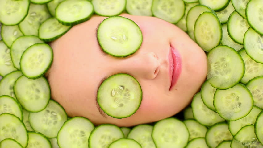 Image result for Cucumber Slices on Eyes