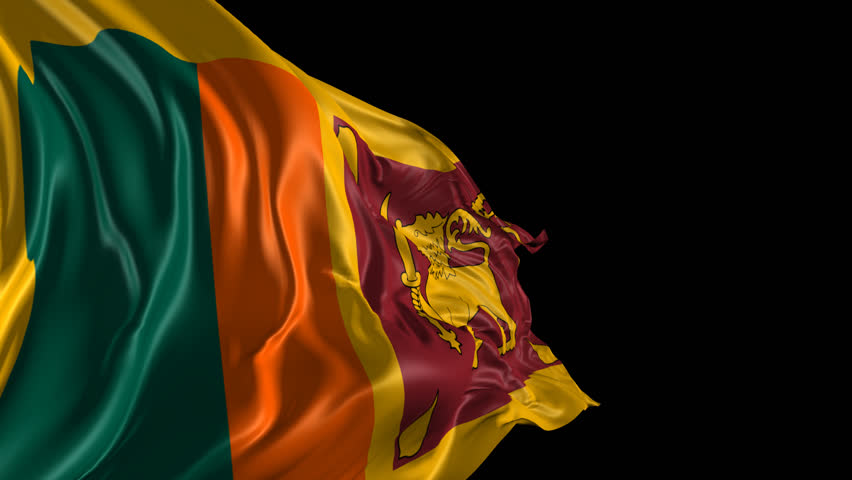 Flag Of Sri Lanka Beautiful Stock Footage Video 100 Royalty Free