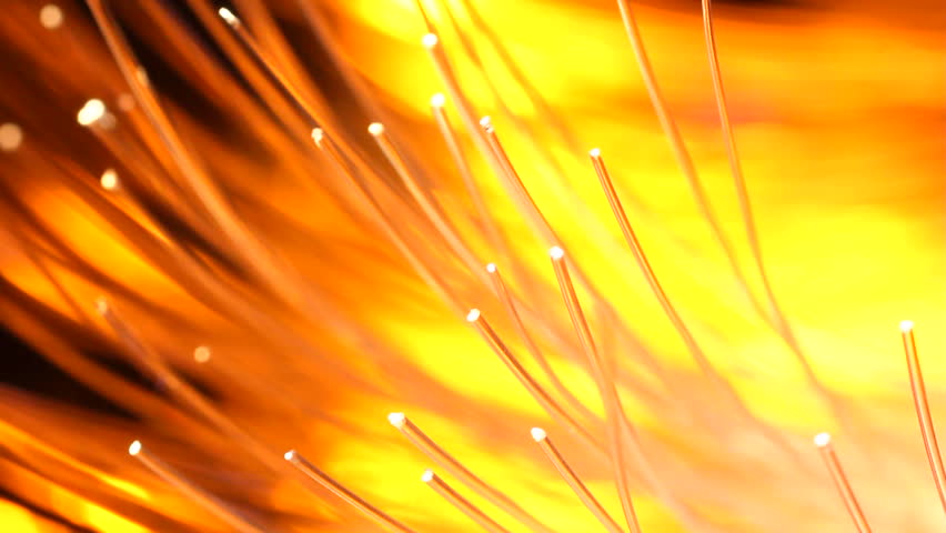 Brightly Lit Fiber Optic Cables. Stock Footage Video (100% Royalty-free ...