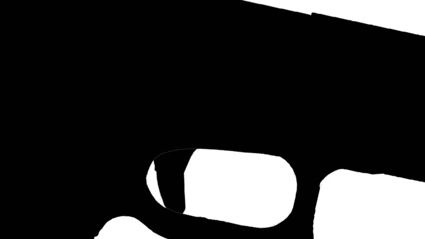 firing gun animation silhouette