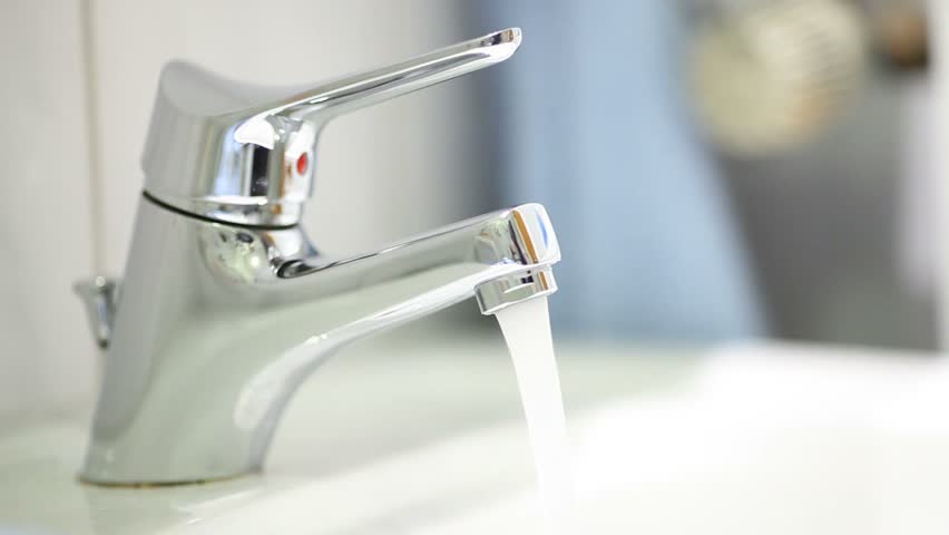 Running Faucet Closed By a Stock Footage Video (100% Royalty-free