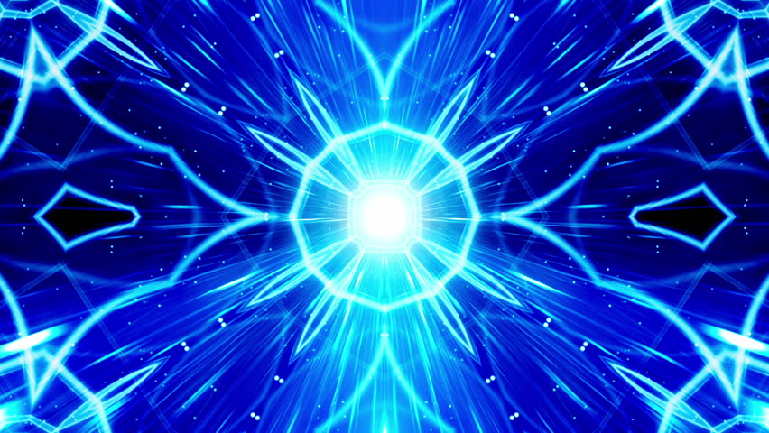 Blue Vj Style Particle Epic Stock Footage Video (100% Royalty-free