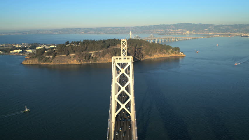 Stock Video Of Aerial Bay Bridge Treasure Island San 6311660