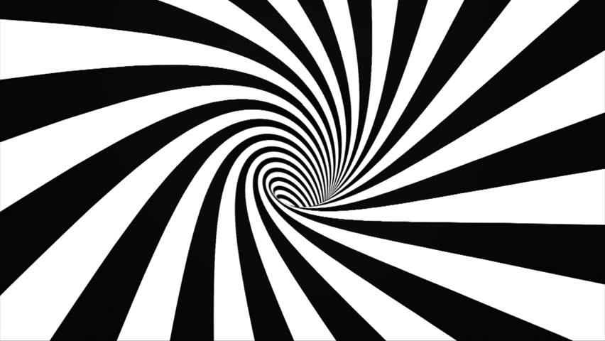 Psychedelic Black And White Geometric Footage Stock Clips