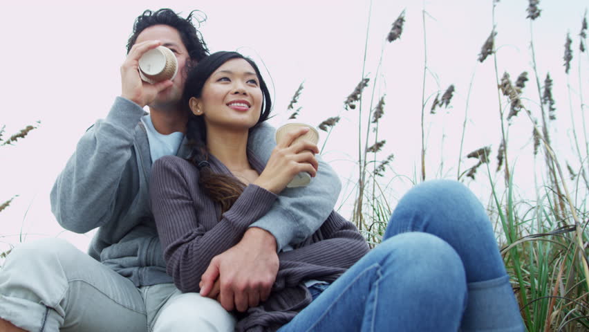 Asian young couple otngagged