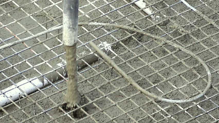 Pouring Concrete Mix From Cement Stock Footage Video 100