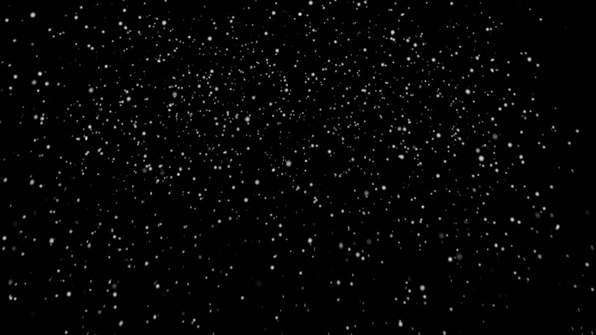 Snow On Black Background, Loopable Stock Footage Video (100% Royalty