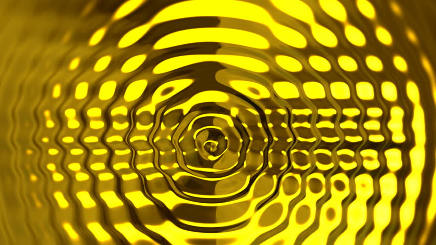 Abstract Golden Glowing Ripples Background Stock Footage Video (100% ...
