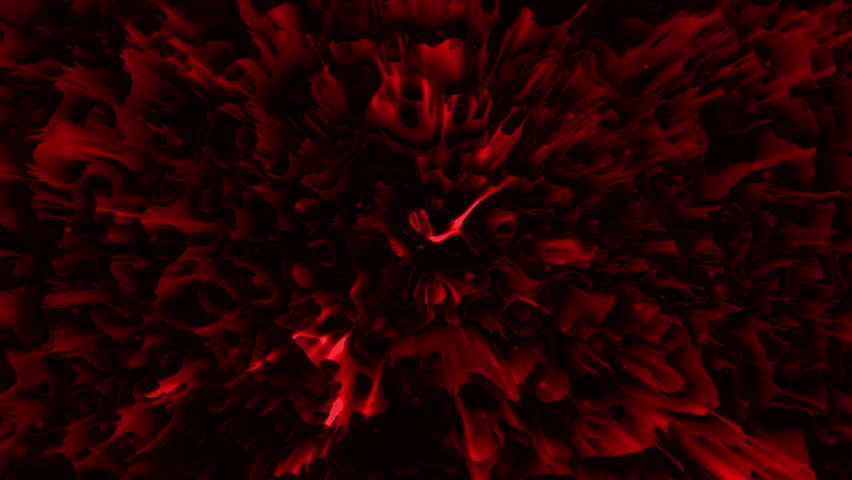 Animation of Abstract Red Water Stock Footage Video (100% 