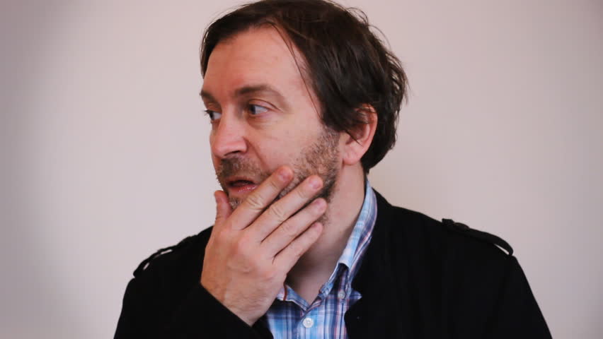 Italian Man Demonstrate I Am Watching You Of Italian Hand
