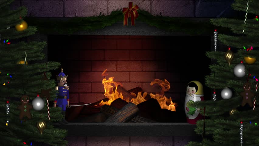 Fireplace 3 Loop Stock Footage Video 100 Royalty Free