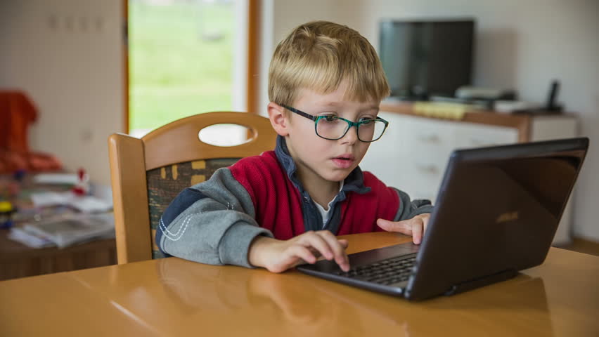 Image result for kid looking at internet