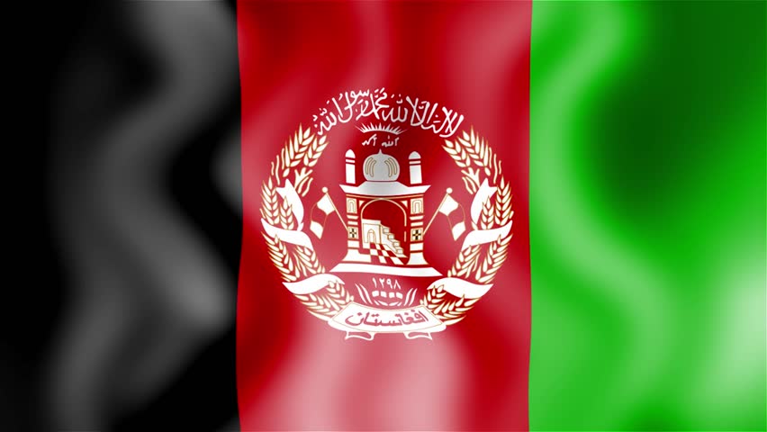 Afghanistan Waving Flag On Green Screen Stock Footage Video 2406950