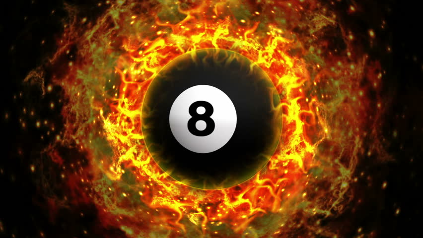 Fiery Pool Billiard Ball, with Stock Footage Video (100% Royalty-free ...