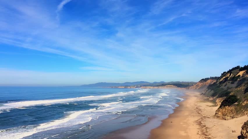 Beautiful Californian Landscape, San Gregorio State Beach, California ...