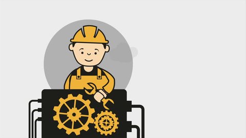 Working Machine Video Animation Hd 1080 Stock Footage Video (100%  Royalty-free) 9089450 | Shutterstock