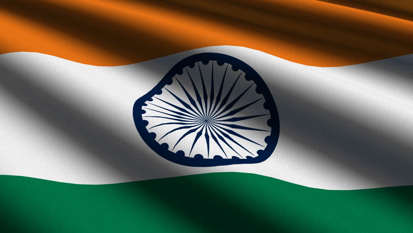 India Flag Waving, Grunge Look Stock Footage Video 2323079 | Shutterstock