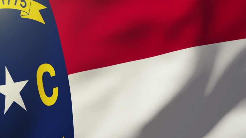Stock video of north carolina flag waving in the | 9270080 | Shutterstock