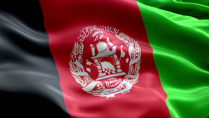 Flag Of Afghanistan Beautiful 3d Animation Of The Afghanistan Flag With ...