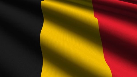belgium flag waving