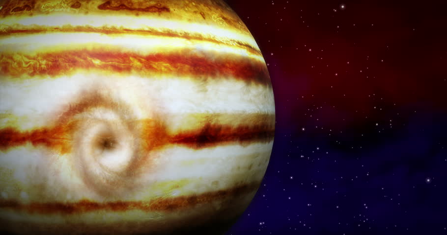 Stock Video Of Jupiter With Animated Layers And Big Stock Video Of Jupiter With Animated Layers And Big